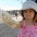 Toddler at a beach cleanup